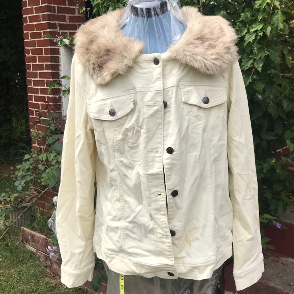 White denim jacket
